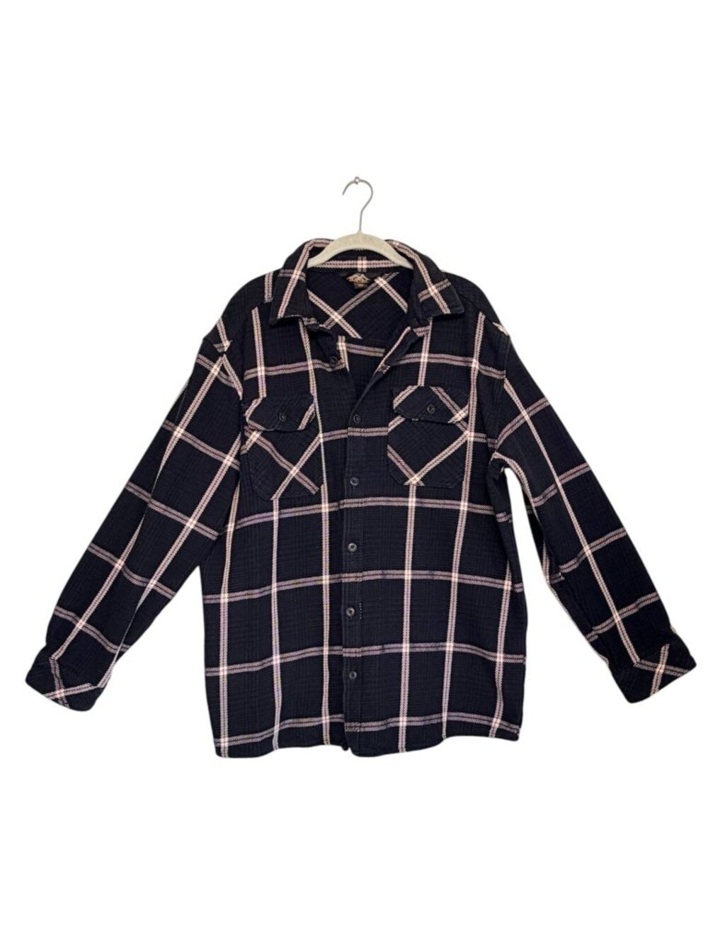 Pacific Trail Heavyweight Plaid Blanket Flannel Shirt Jacket in Blue - Sz XL